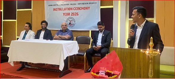 વાપી-વલસાડ આઈડીઍની નવી કાર્યકારિણી દ્વારા પદભાર સંભાળ્યો