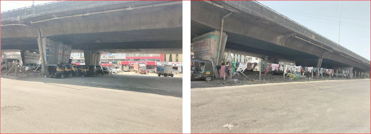 વાપી હાઈવે બ્રીજ નીચે ગેરકાયદે વાહન પાર્કિંગ અને અસામાજીક તંત્વોનો અડ્ડો બન્યો