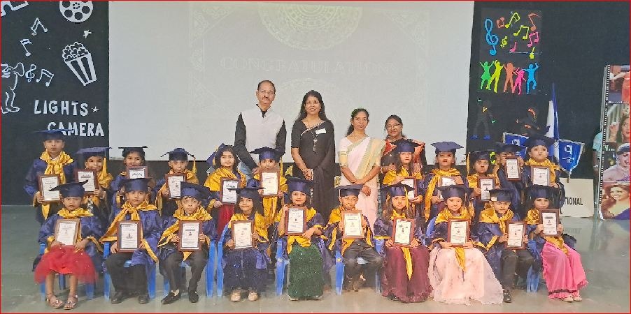 સરીગામની લક્ષ્મી ઈન્ટરનેશનલ પ્રિ-પ્રાઈમરીમાં ગ્રેજ્યુઍશન ડેની ઉજવણી કરાઈ