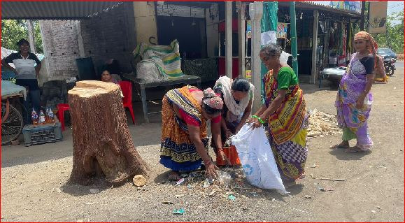 ચિંચાઇમાં પ્લાસ્ટિક સફાઈ ડ્રાઈવ યોજાઈ