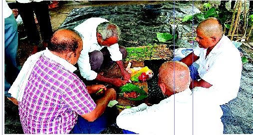 પાટીગામે આદિવાસી પરંપરા મુજબ ‘દિયાડો’ વિધિ સંપન્ન કરાઈ