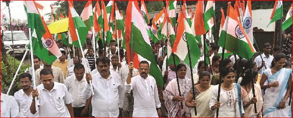 નાનાપોઢા અને કપરાડામાં ‘હર ઘર તિરંગા’ યાત્રા યોજાઈ