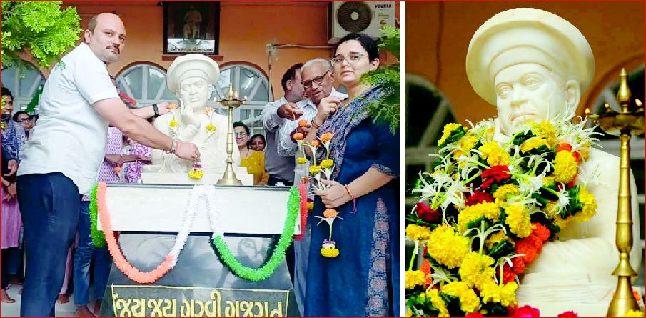 ધરમપુરમાં કવિ વીર નર્મદની જન્મજયંતિની ઉજવાઈ