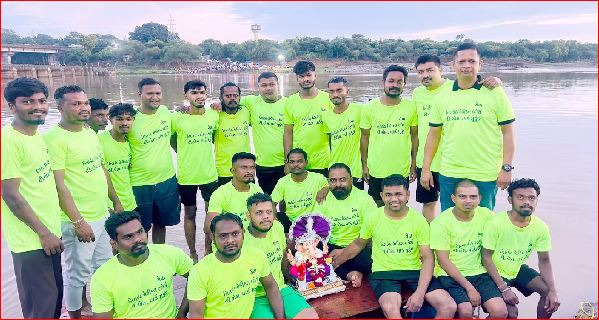 નાનીચણવઈના યુવાનો દ્વારા ૧૫ વર્ષથી વિનામૂલ્યે શ્રીજીની પ્રતિમાઓનું વિસર્જન
