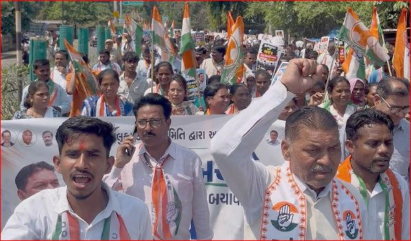 ડાંગમાં કોîગ્રેસનું વિરોધ પ્રદર્શન