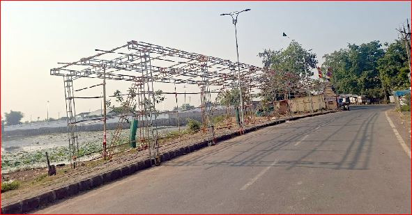 પારડી તળાવ કિનારે ટ્રાફિક સમસ્યાની ભીતિ